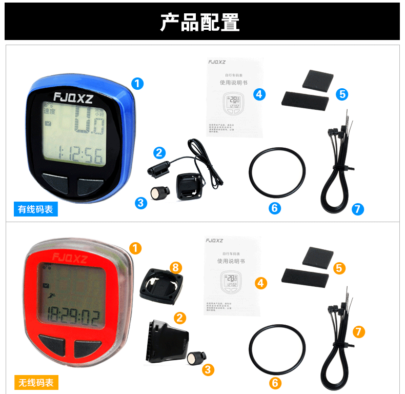 Compteur de vélo FJQXZ - Ref 2422656 Image 11