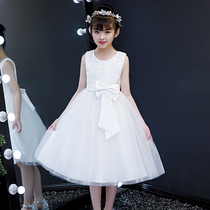 High-end Childrens Gown Princess Dresses Princess Dresses Wedding Girl Wedding Girl gown presenter dress up for a fluffy dress