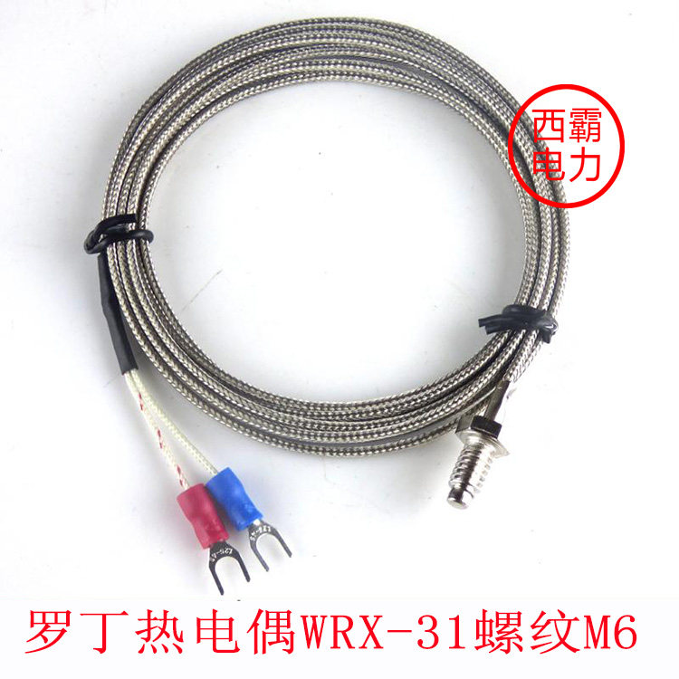 K-type E-type Rodin thermocouple WRX-31 screw M6 temperature sensor line length 1M1 5M2M3M5M10M