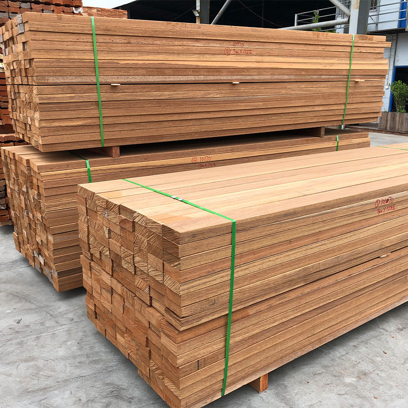 Anti-corrosion wood flooring balcony Indonesian pineapple outdoor terrace courtyFenced wall wall railing board