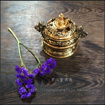 Taiwan Double Lion Styling Net Stove Buddha Supplies Buddha with Lavender Net Stove Sandalwood Stove Bronze material stock