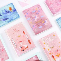 Hand book Quicksand twelve constellations diary Girl student illustration into oil hand account Crystal liquid notebook