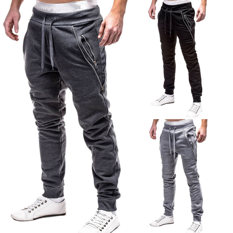 Compra Marca Jogger Hombres Pantalones Moda Algodón Cremallera Hombres  Joggers Casual Harem Pantalones Deportivos Pantalones De Chándal Hombres  Gimnasio Bottoms Track Training Jogging Barato | Entrega Rápida Y Calidad |  Es.Dhgate