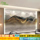Chinese style hard bag background wall living room sofa TV bedside