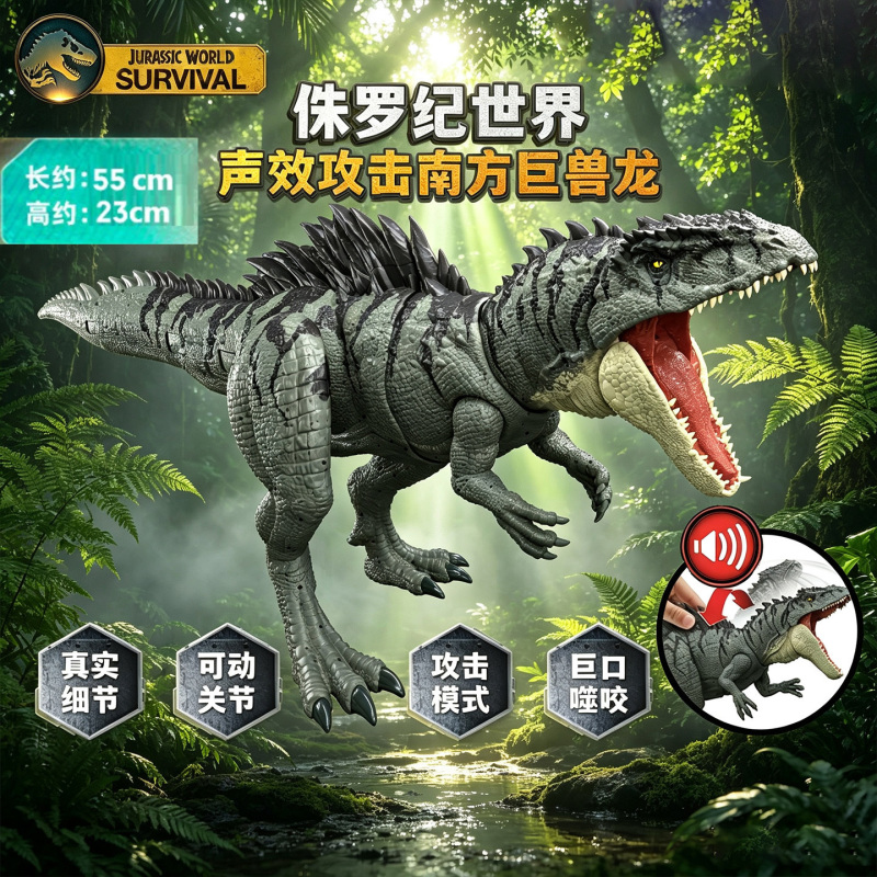 Mattel Jurassic World Sound Effect Attack Giganotosaurus Interactive Dinosaur Model Boy Toy Jkg93 Mattel Jurassic World Sound Effect Attack Giganotosaurus Interactive Dinosaur Model Boy Toy Jkg93
