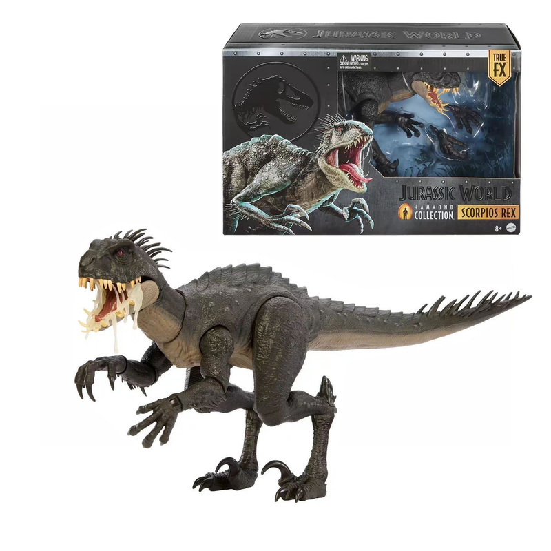 Mattel Jurassic World Hammond Collection Series Scipio Rex Super Movable Model Dinosaur Toy for Boys Jkg97
