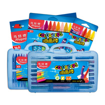 French Maped mapped children Primary School students 24 color crayon painting stick painting stick