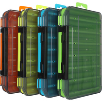 Double-layer Luya bait box V-shaped drainage breathable Luya box thickened storage tool box Fishing gear bait plastic box