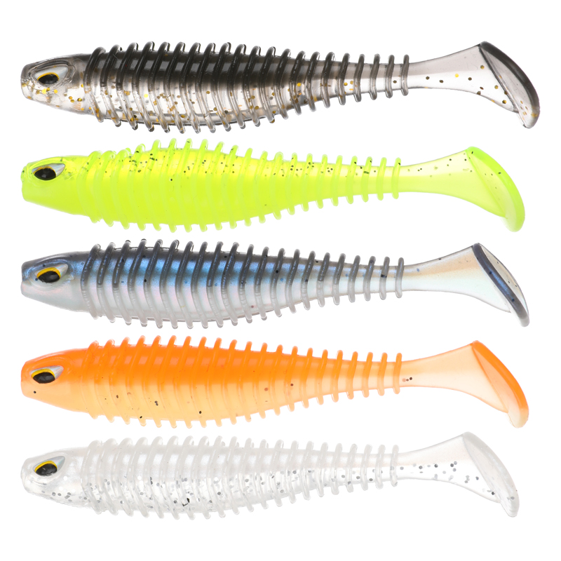 Threaded T tail bait bait 7cm8cm10cm bionic bait bait for the cockpit perch fraudulent bait