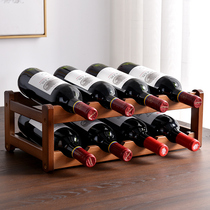 Red wine shelf in the wine cabinet Home Easy multi-bottle Wine Placing rack Desktop Living Room Multilayer Wine Shelf