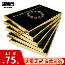 New stainless steel frame jewelry rack jewelry flannel tray watch key jewelry glasses belt display props