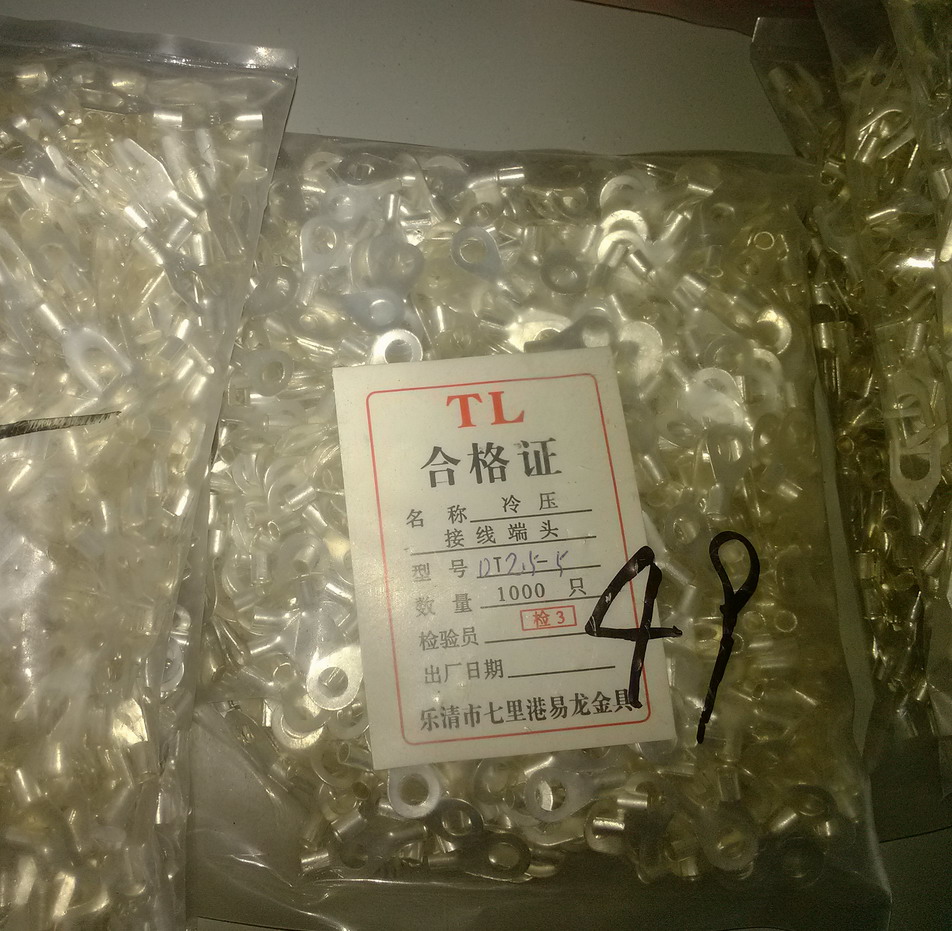 Copper wiring terminal line nose line ear homemade imitation imported round-shaped multiple available for selection OT2 5-5