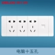 [电脑15孔(大板白色)]