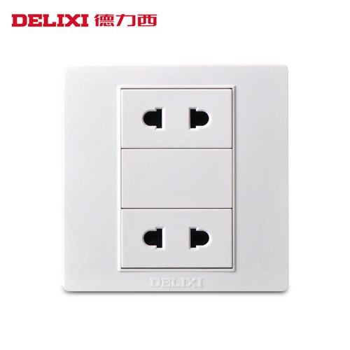 德力西 [开关插座面板 CD301系列86型暗装电源自由组装 五孔16A墙壁]
