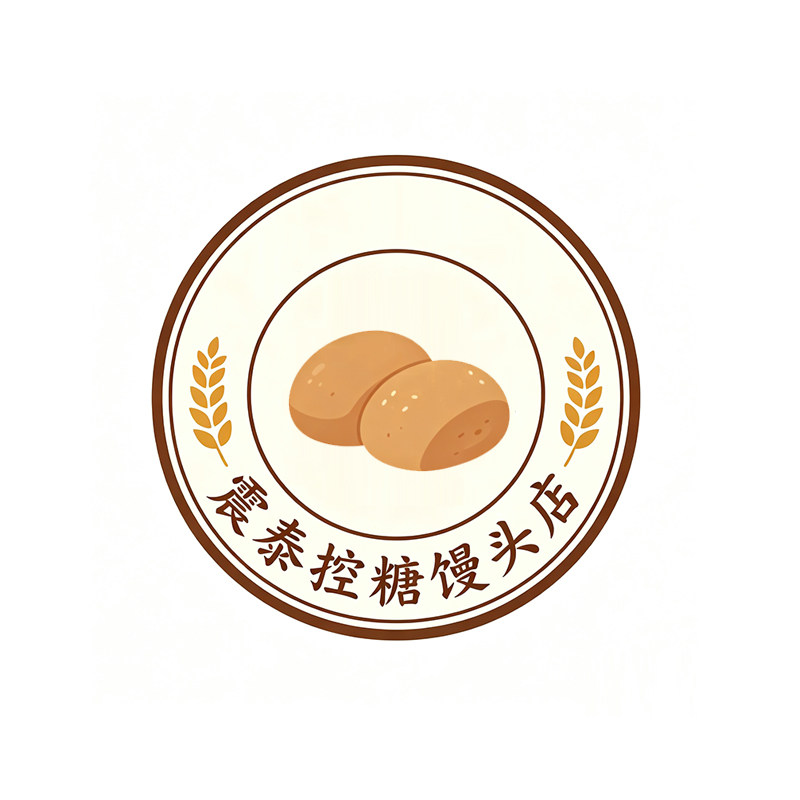震泰控糖馒头店的LOGO
