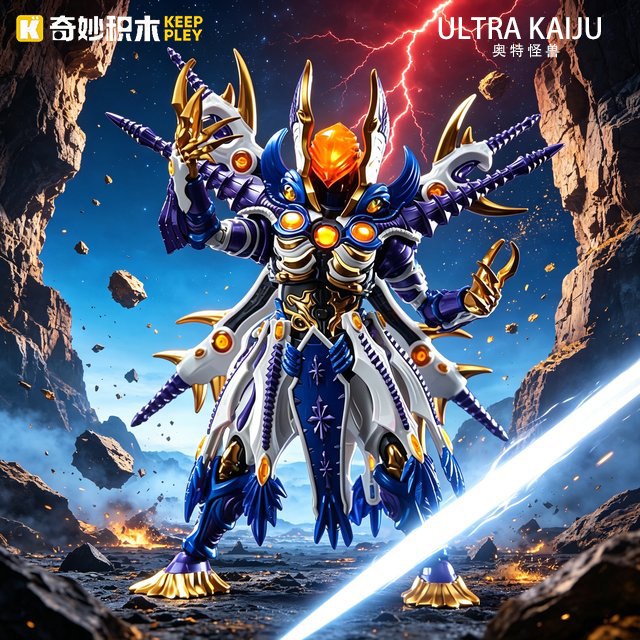 Wonderful Building Blocks Ultraman Monster Gelligra Third Form Assembled Movable Model Figurine Gift Toy Wonderful Building Blocks Ultraman Monster Gelligra Third Form Assembled Movable Model Figurine Gift Toy