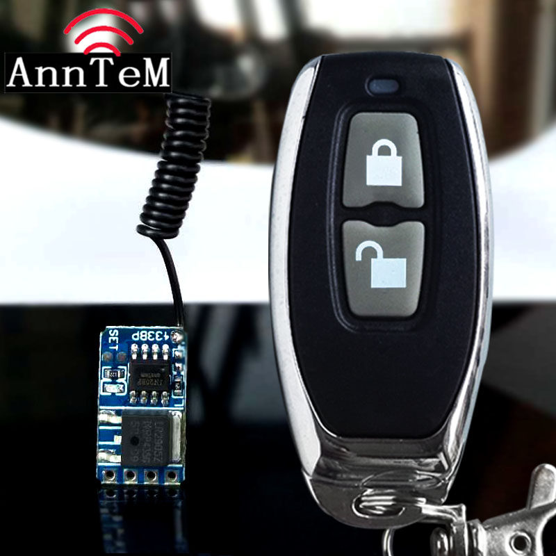 4v wireless remote control switch 5V 1A ultra small Receiving Module 6V single 12V433M micro remote control switch