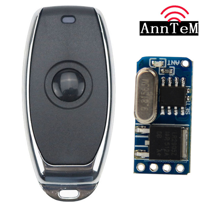 Wireless remote control switch single-way 3 7V5V9V12v voltage output switch miniature ultra-small remote control controller