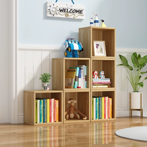 Настольная книжная полка из натурального дерева, простая система хранения, книжный шкаф, делается под заказ