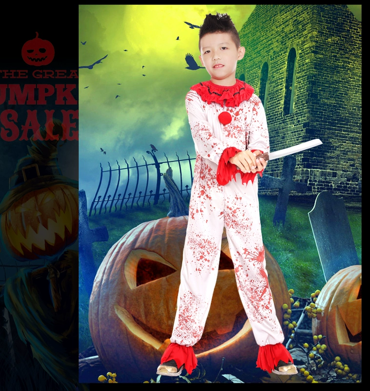 Halloween trẻ em chú hề quần áo trang phục hóa trang trình diễn trang phục biểu diễn trang phục nam nữ cosplay phù hợp với pyjama haloween