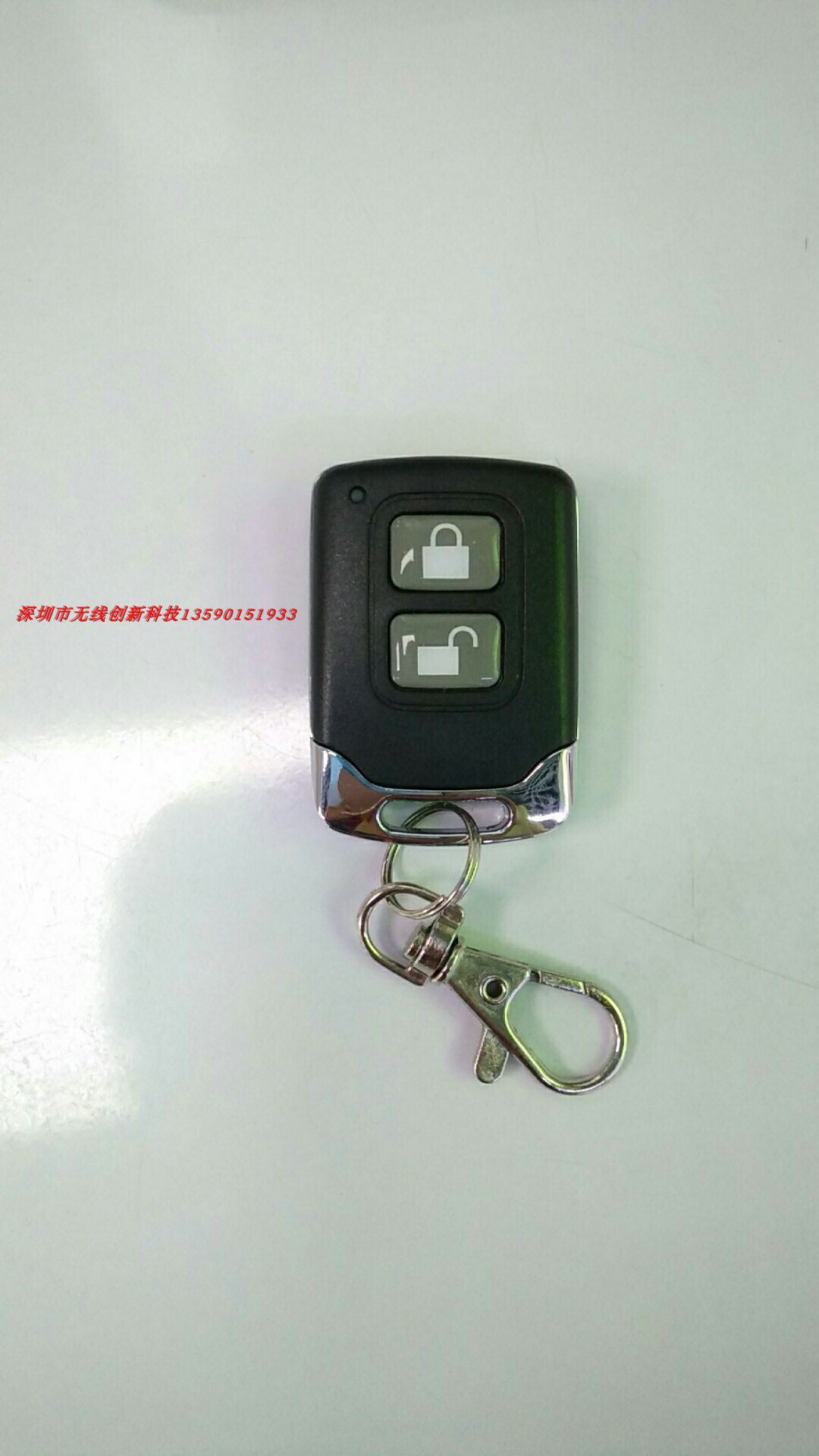 金属2键遥控器 无线遥控器 2按键2通道 EV1527芯片遥控器