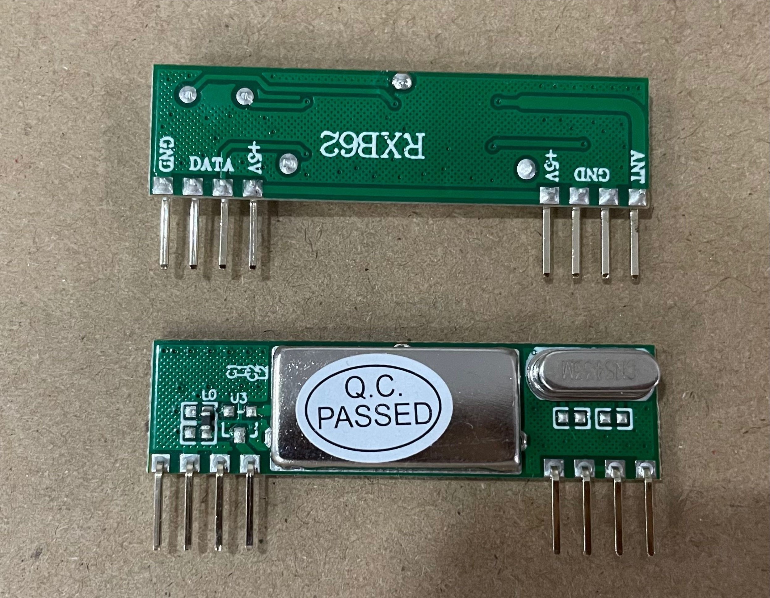 RXB62超小体积高灵敏度315M 433M超外差无线接收模块390M418MRXB6