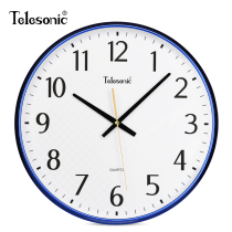 TELESONIC Uranus clock silent fashion atmosphere household quartz clock modern simple round wall clock