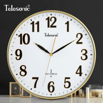 TELESONIC Uranus household mute radio clock Simple mute wall clock fashion living room clock RCB622