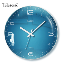 TELESONIC Uranus Nordic household wall clock Living room clock mute clock Study restaurant simple wall clock
