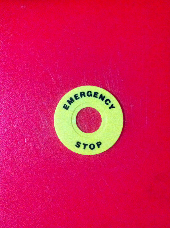 Siemens F13-60 Button warning ring STOP standard ring