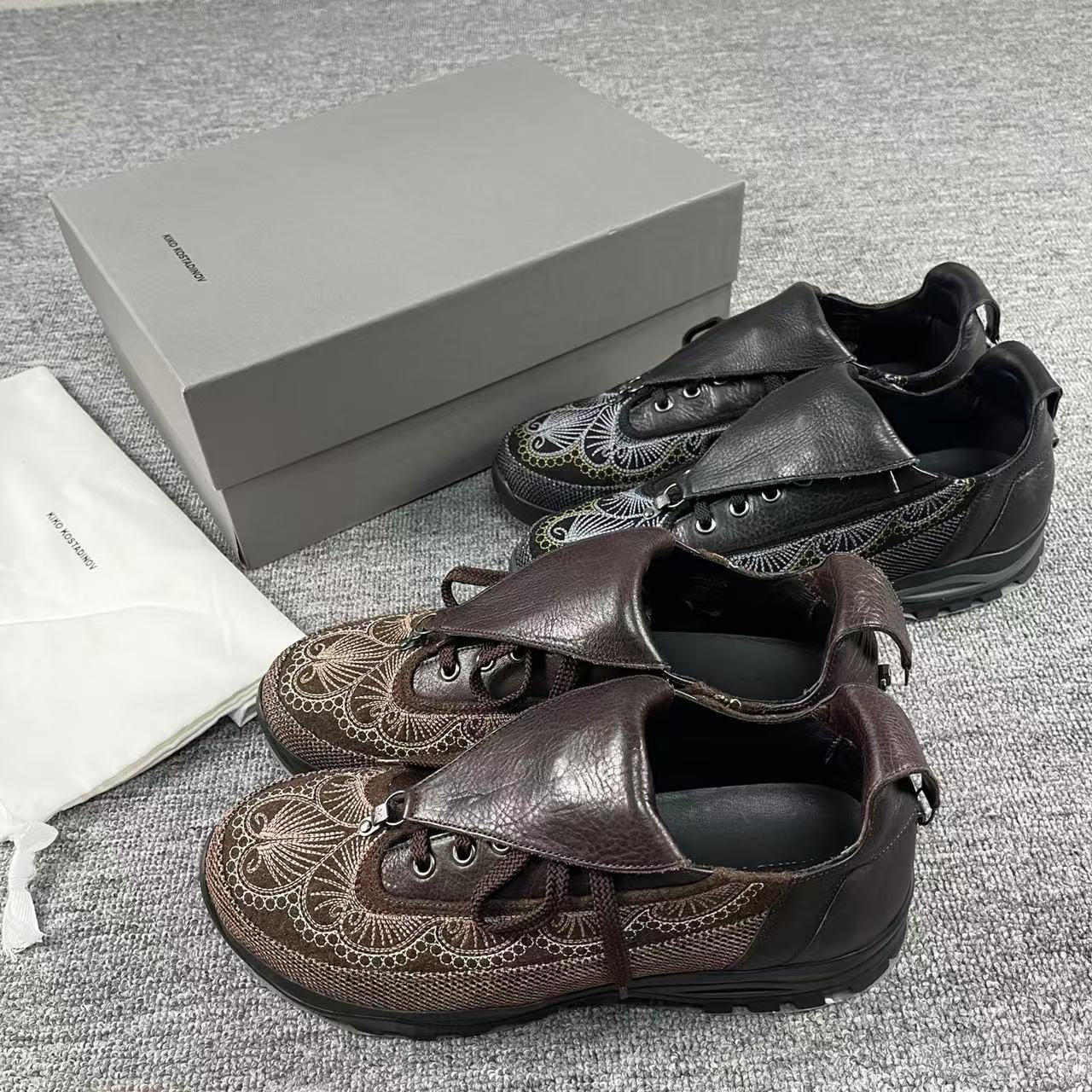 24ss kiko kostadinov winter collection: new leather loafers