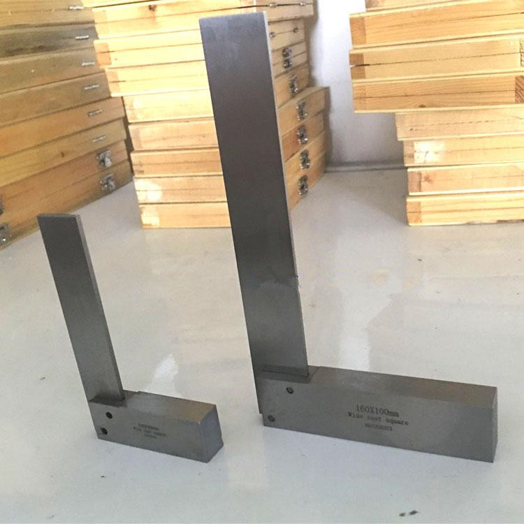 Stainless steel wide seat angle ruler 90 degree angle ruler Class 1 right angle ruler 63 80 125 160 250 315mm angle ruler