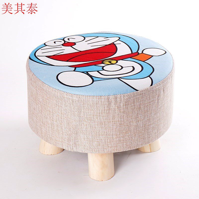 Punch crowns new small stools Home swapped stool Cartoon bites Cat Machine Cat Dwarf Bench Living-room Sofa Bench Round Bench