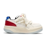 柒步森林 Белая обувь на платформе для отдыха, в американском стиле, из натуральной кожи