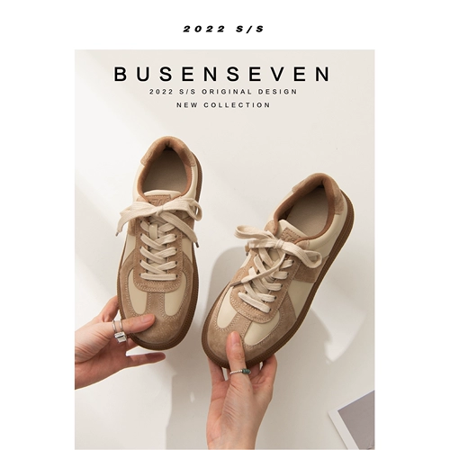 Универсальные кроссовки для отдыха на плоской подошве, весенняя обувь, из натуральной кожи