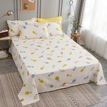 Bed sheet Single piece Summer thin piece of pure cotton 1 8 m Nordic Wind Double Jane about 1 5 m student Dormitory Single 1 2m