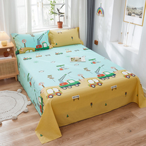 Cartoon sheet Single piece thin section of pure cotton 1 8 m ins wind double 1 5 m girl student dorm room single 1 2m