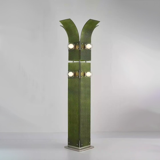 Fire Island Pine Floor Lamp: Minimalist, High-End, Luxurious Designer Style for Villa Model Homes, Living Rooms, Bedrooms, and Showrooms