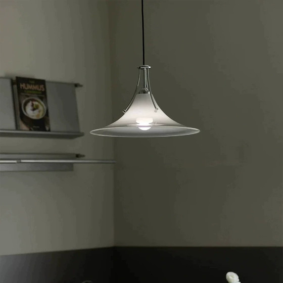Italian Designer High-End Trumpet Glass Chandelier Bauhaus Restaurant Bar Clothing Store Cafe Dining Table
