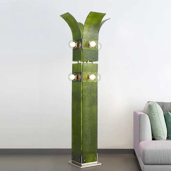 Fire Island Pine Floor Lamp: Minimalist, High-End, Luxurious Designer Style for Villa Model Homes, Living Rooms, Bedrooms, and Showrooms