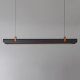 Minimalist Restaurant Chandelier New Model Light Luxury Black Island Bar Office Extra-Long 2m Front Desk Linear Light