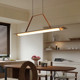 American Cerno Penna Vintage Solid Wood Restaurant Chandelier, Linear Island Bar Counter Desk Study Lamp