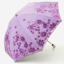 Noble Purple Goddess Embroidery parasol Sunscreen ULTRASOL ADULTRATE