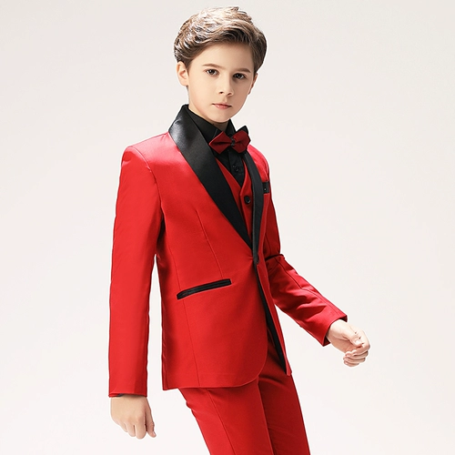 Детский классический костюм, костюм мальчика цветочника, наряд для музыкальных выступлений, комплект, в британском стиле, 3 предмета, благородный крой