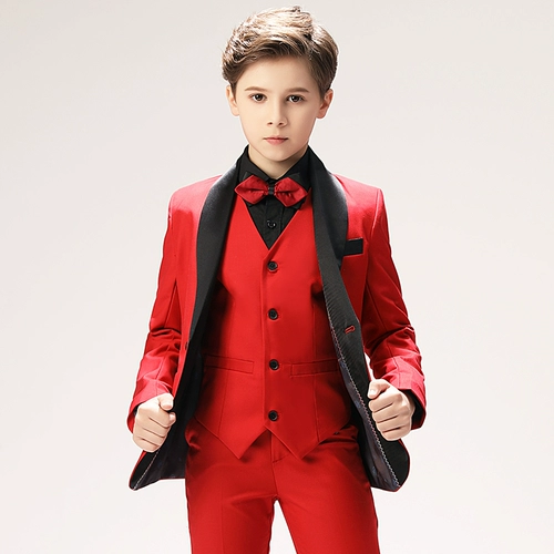 Детский классический костюм, костюм мальчика цветочника, наряд для музыкальных выступлений, комплект, в британском стиле, 3 предмета, благородный крой