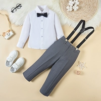 Подтяжки, комплект, рубашка, штаны, галстук-бабочка, 4 предмета