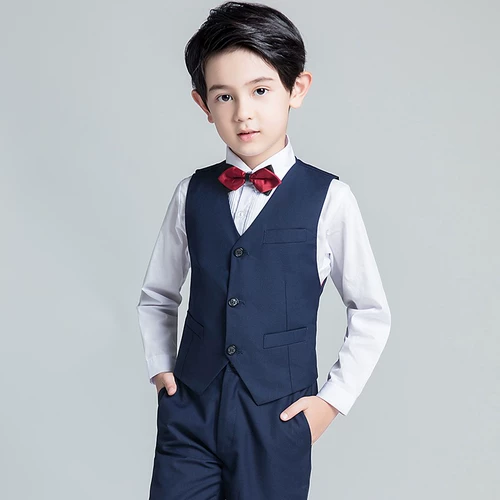 Детский костюм мальчика цветочника, классический костюм, пианино, наряд для музыкальных выступлений для мальчиков, благородный крой