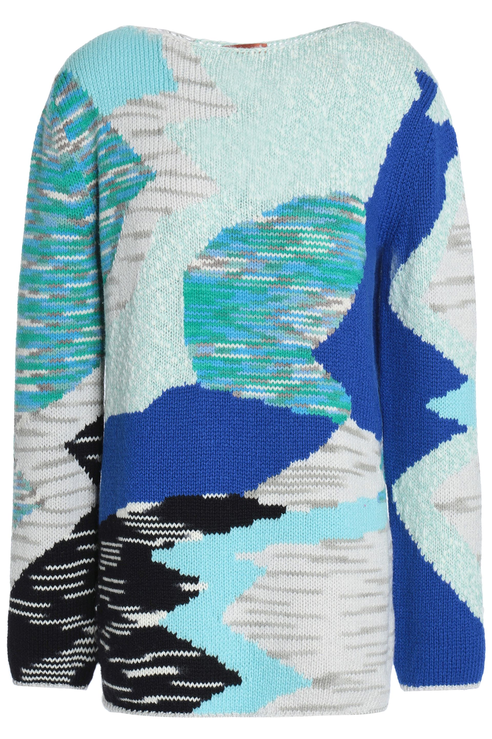 Mua sắm giảm giá Missoni Misoni Wool Blend Sweater 2019 - Áo len thể thao / dòng may váy len dài
