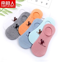 Vớ Nam Cực vớ nữ cotton nông miệng vô hình vớ silicone trượt giày đơn mùa hè vớ cotton mỏng vớ nữ tất dệt kim