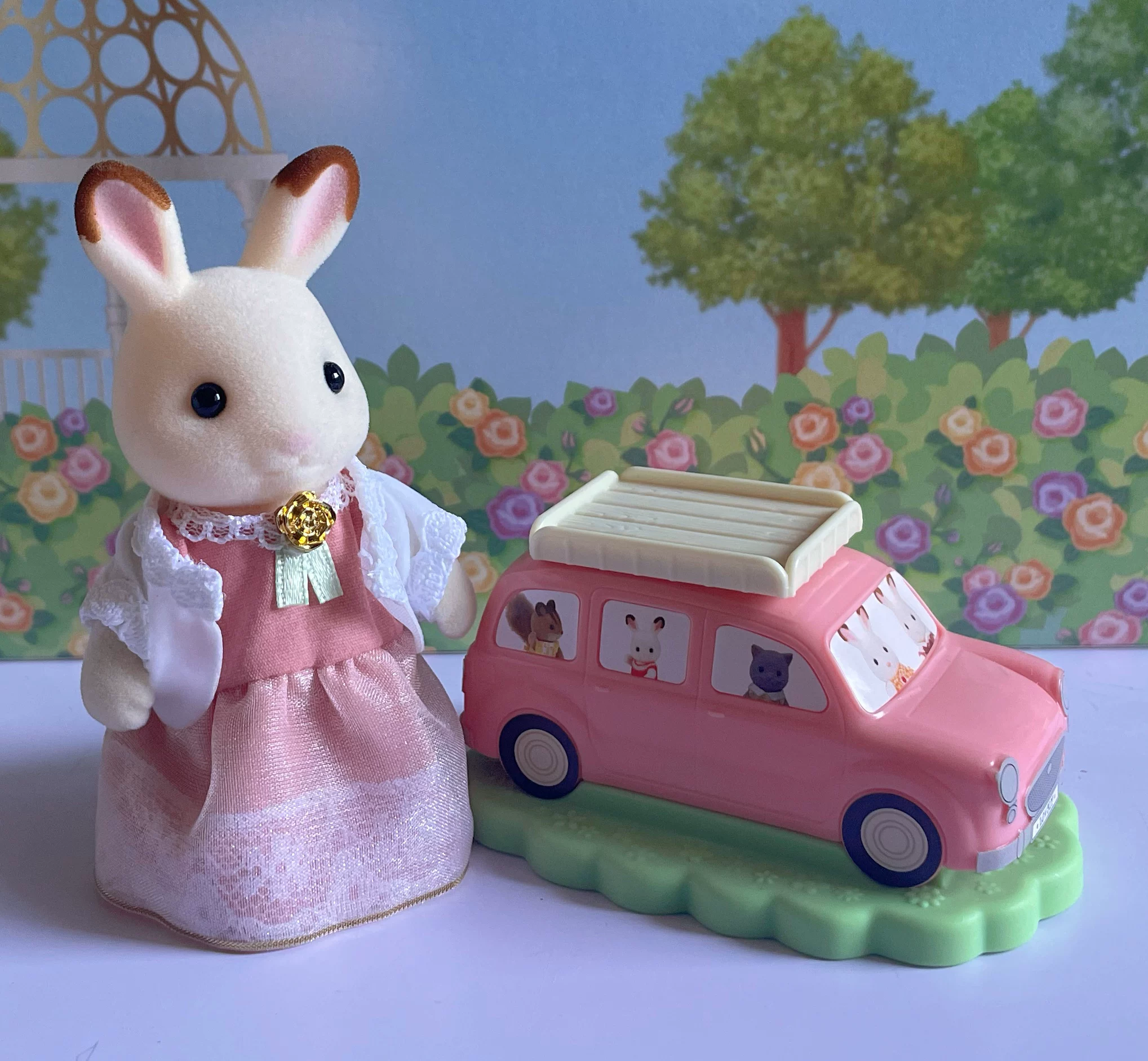 Sylvanian* Families лесные животные семья кукла-представление о семье марка вина игрушка-прикол машина